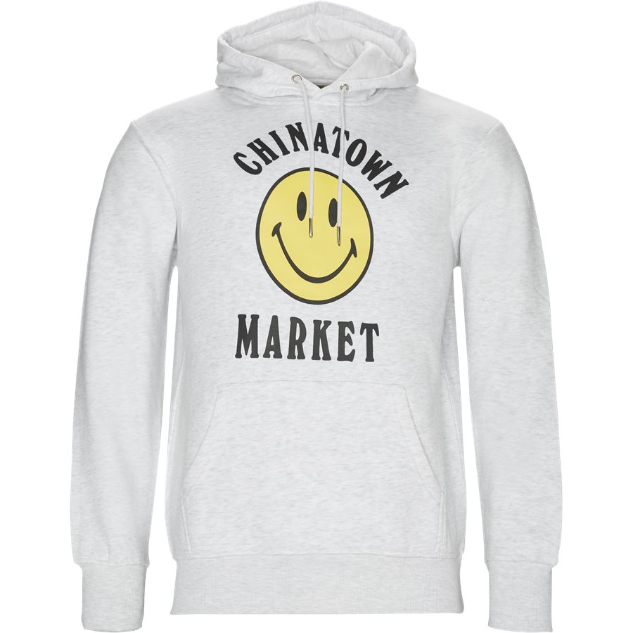 LOGO HOODIE - Logo Hoodie - Sweatshirts - Regular - GREY MELANGE - 1